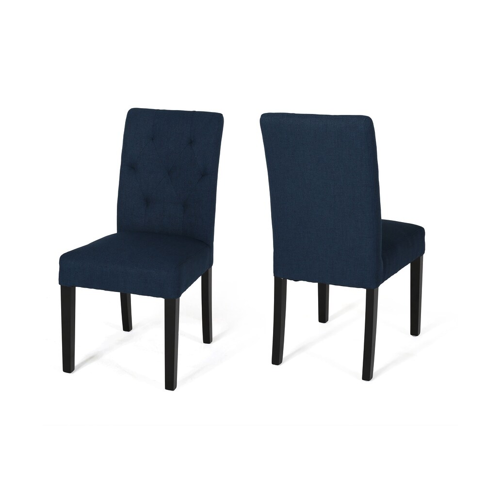 Gentry Tufted Fabric Dining Chair (Set of 2) by Christopher Knight Home