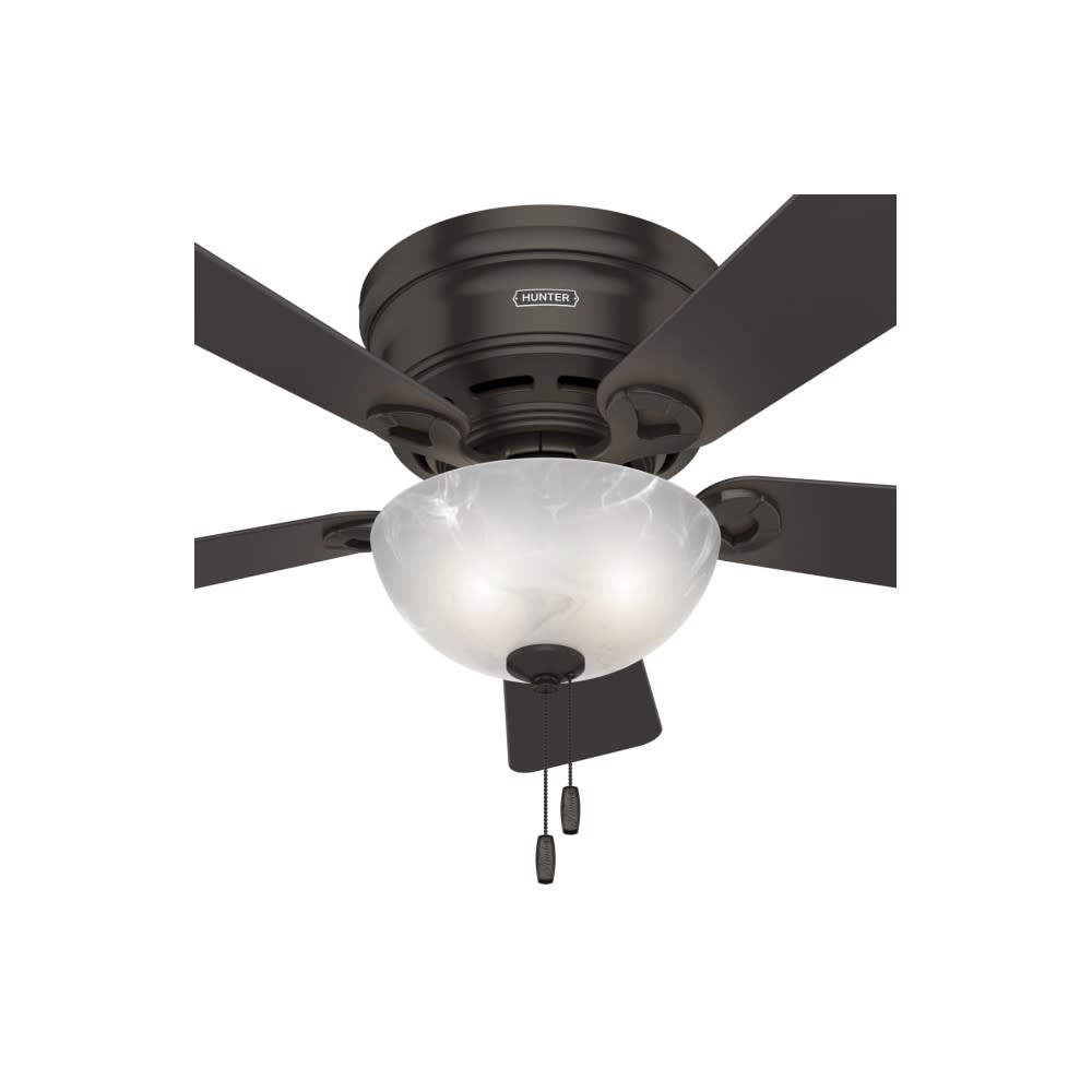 Hunter Haskell Ceiling Fan 42 Premier Bronze Dark Mocha ;