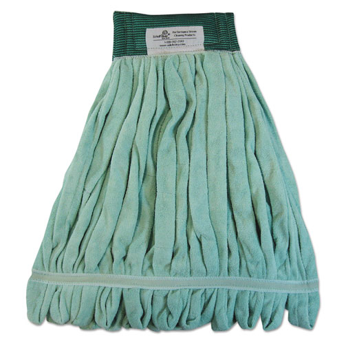 Boardwalk Microfiber Looped-End Wet Mop Head | Medium， Green | BWKMWTMG