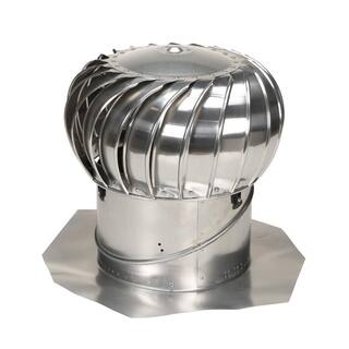 Air Vent 14 in. Mill Aluminum Internally Braced Wind Roof Turbine TIB14SML