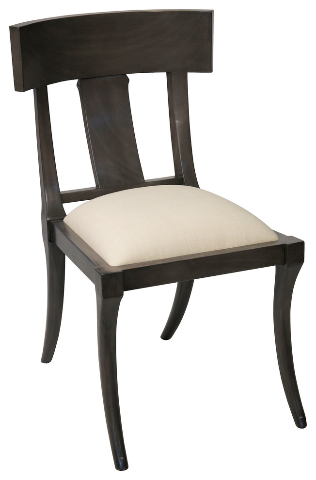 Athena Side Chair  Pale   Transitional   Dining Chairs   by Noir  Houzz