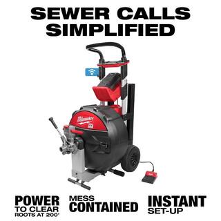 MW MX Fuel Lithium-Ion Cordless Sewer Drum Machine Kit with Cable Head Attachment Kit MXF500-1CP-48-53-2840