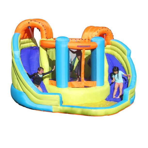 Sportspower Double Water Slide and Bouncer with Blower