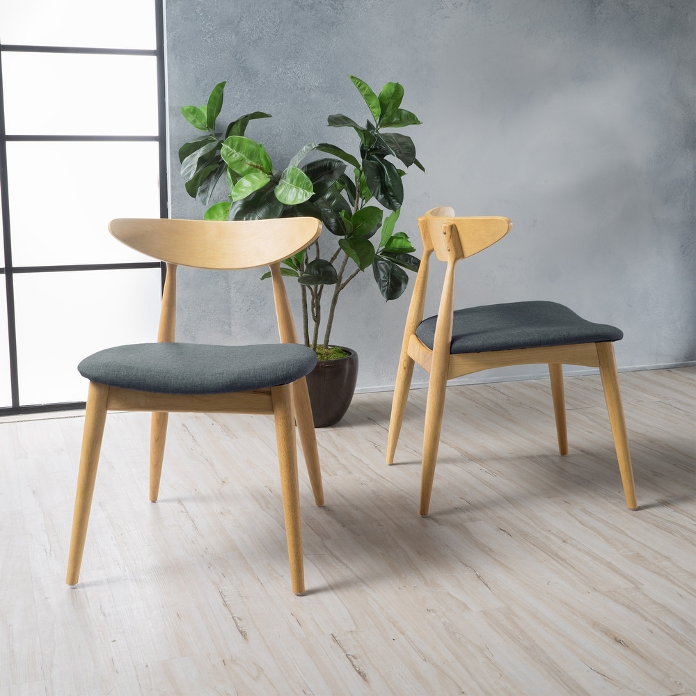 Barron Mid Century Modern Dining Chairs (Set of 2) by Christopher Knight Home   22.50\