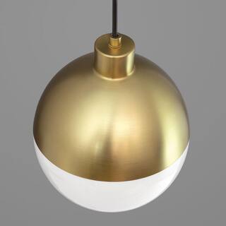 Progress Lighting Globe 9-Watt Brushed Bronze Integrated LED Pendant P500147-109-30