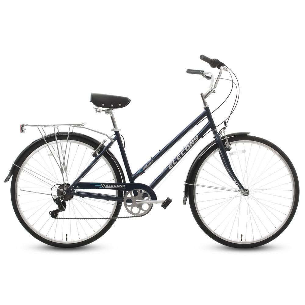 27.5 in. Cruiser Bike V-BrakeCoaster Brake Beach Casual Commuter Hybrid Cruiser Bike for Men and Women in Blue CX324CB-BL