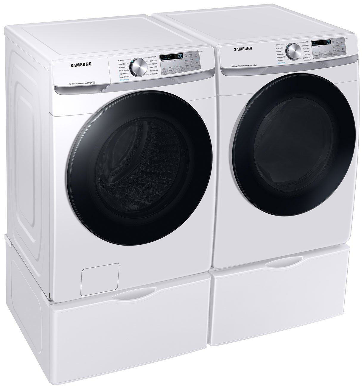  7.5 Cu. Ft. White Smart Gas Dryer With Steam Sanitize+