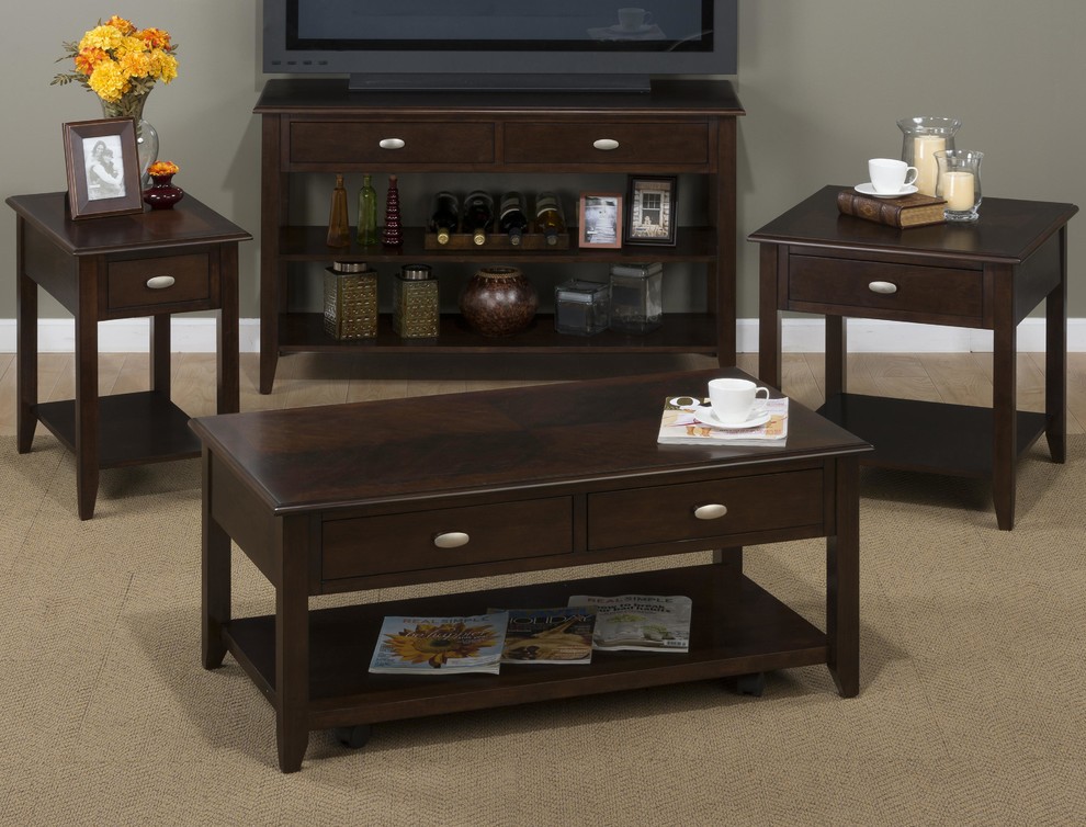 Merlot Cocktail Table   Transitional   Coffee Tables   by HedgeApple  Houzz