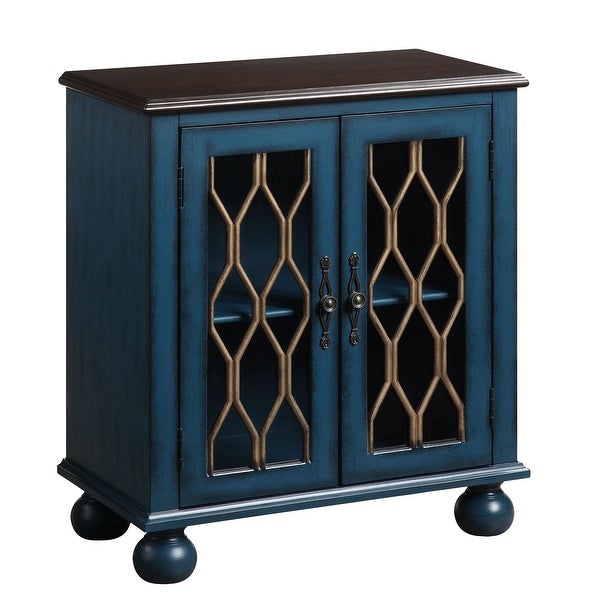 Lassie Console Table in Antique Blue Finish