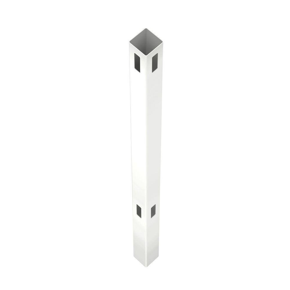 Veranda 5 in. x 5 in. x 9 ft. White Vinyl Pro Fence Corner Post 245316