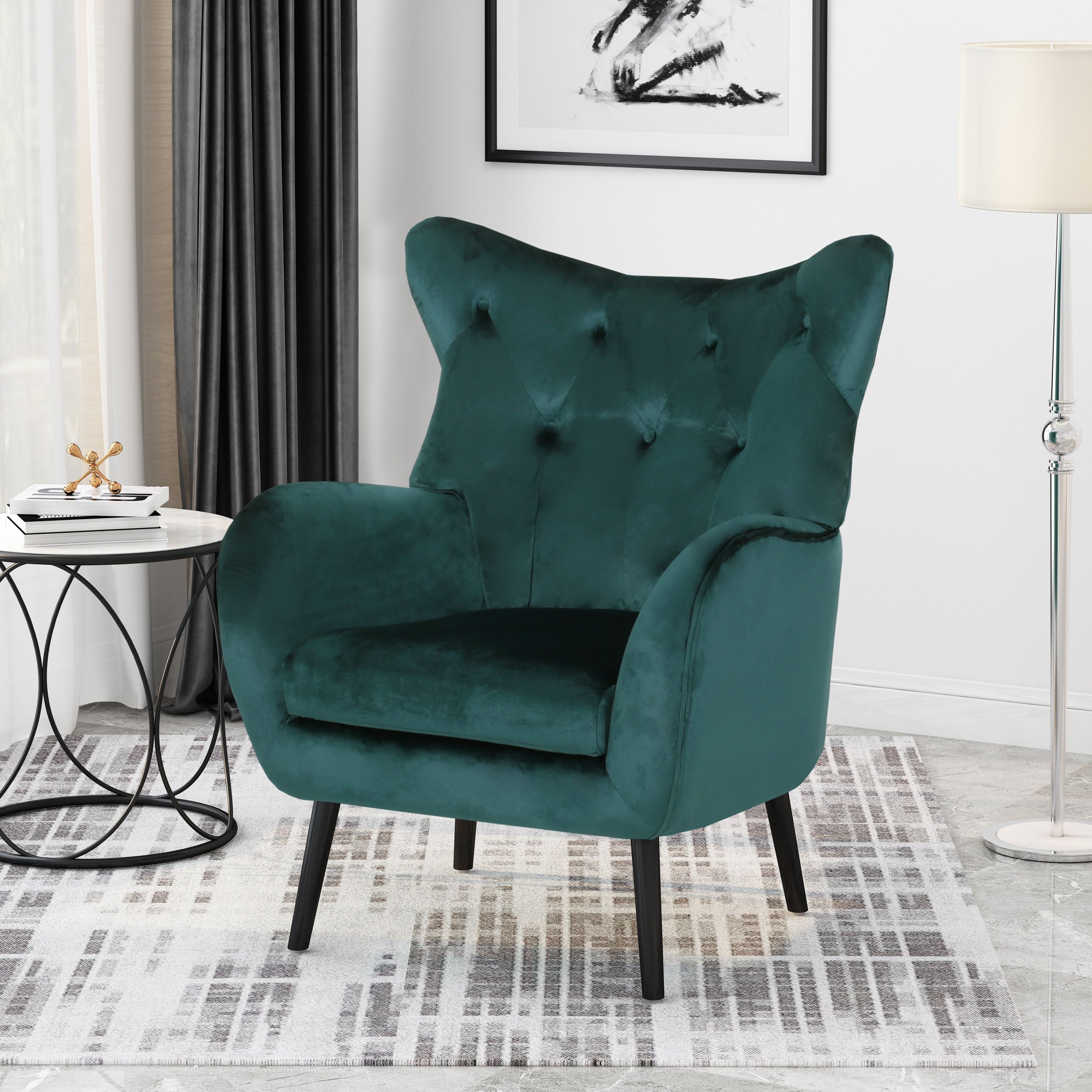 Leyland Velvet Accent Chair