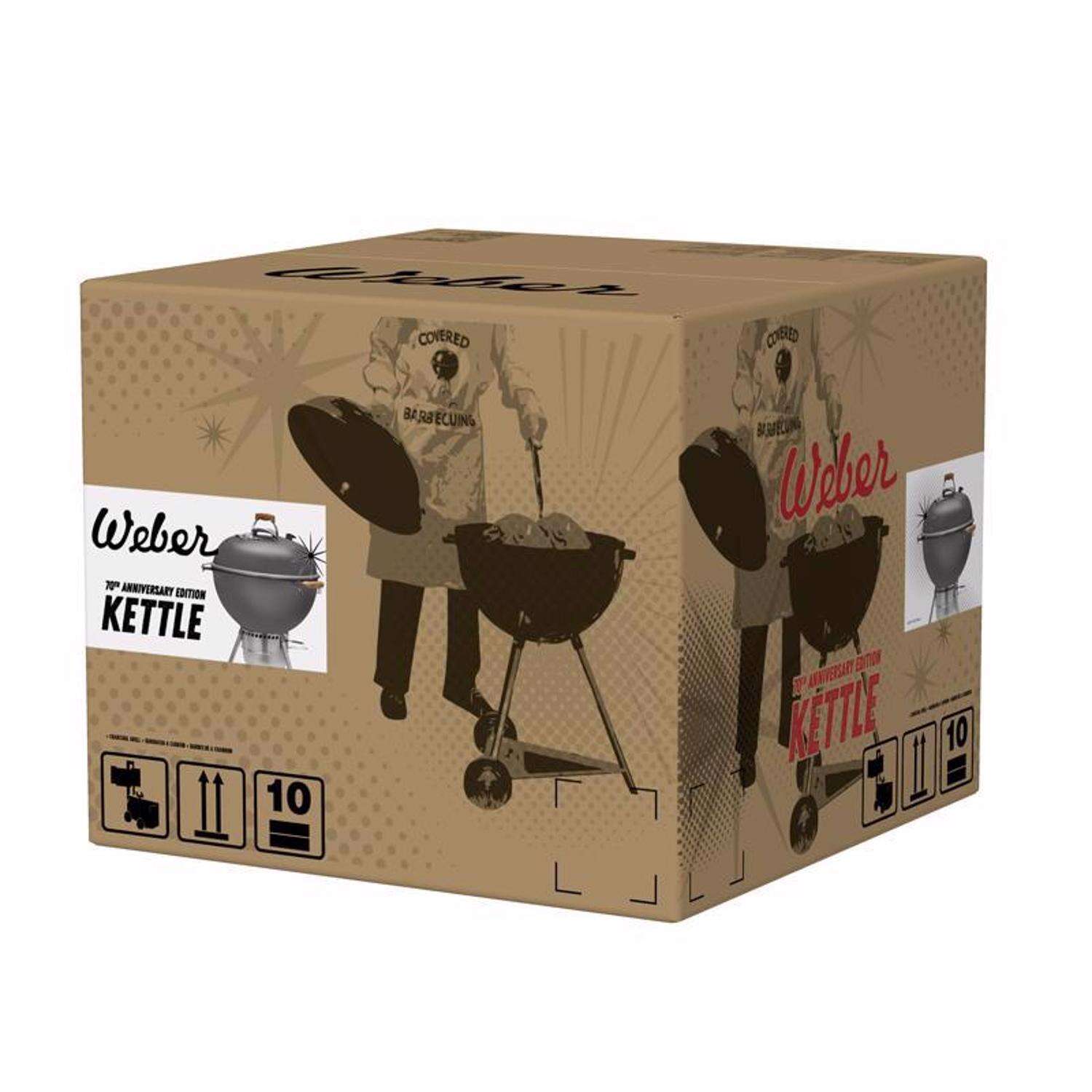 Weber 22 in. 70th Anniversary Kettle Charcoal Grill Hollywood Gray