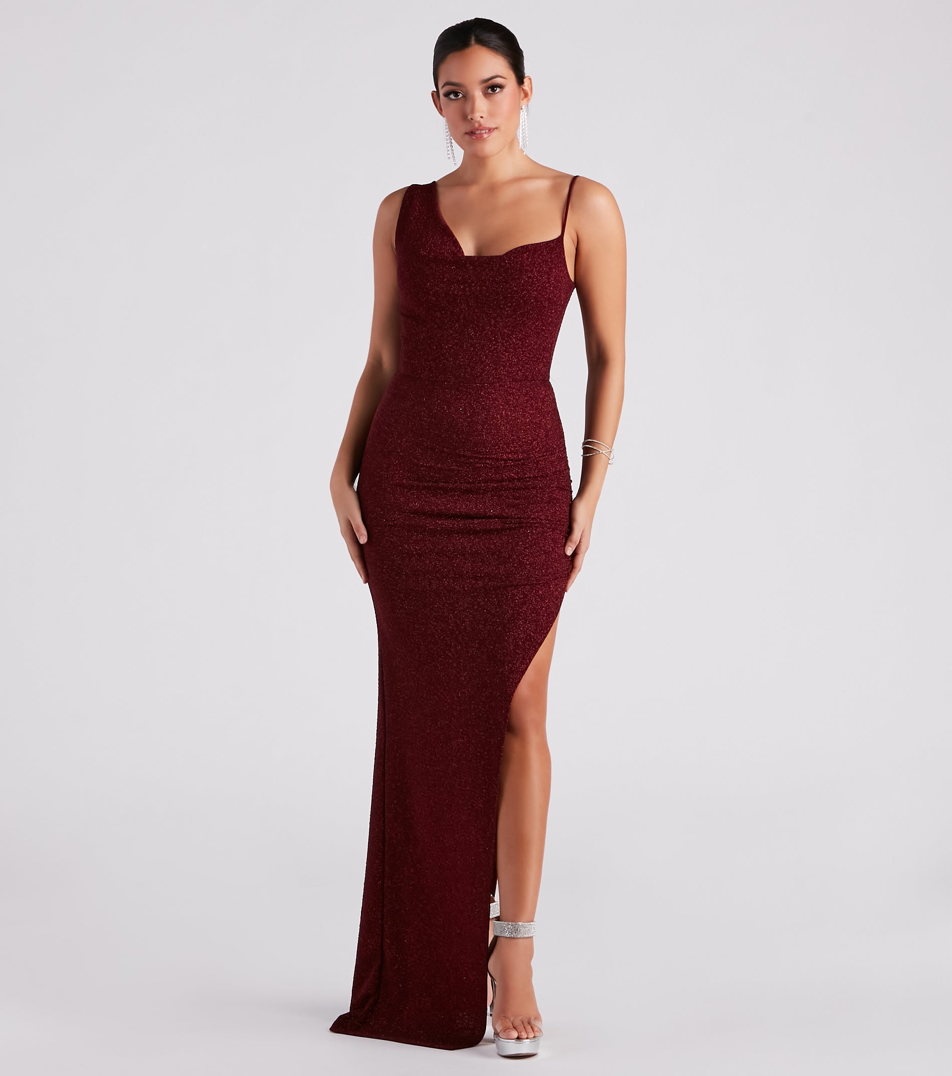 Ever Formal High Slit Glitter Dress