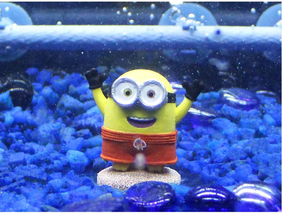 Penn-Plax Minions Mini Resin Bundle Aquarium Decoration Set， 3-pack