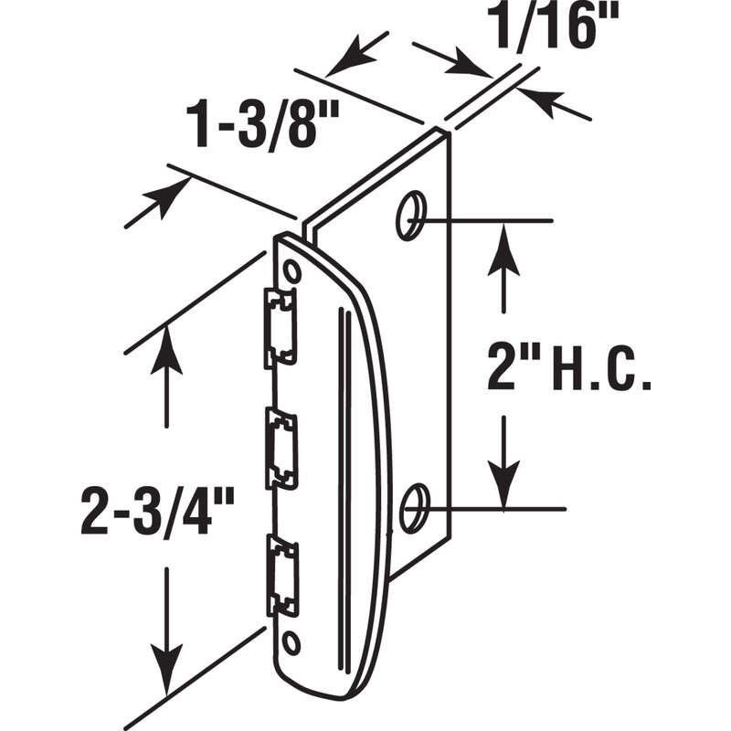 Prime-Line Steel Indoor and Outdoor Sliding Door Lock