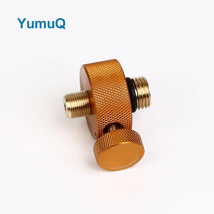 YumuQ Stainless Steel + Copper Camping Gas Refill Adapter Filling Butane Canister For Outdoor Hiking Equipment Propane