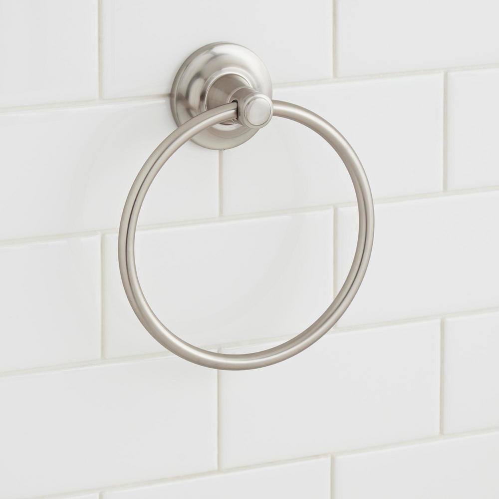 Glacier Bay Cooperton Towel Ring in Brushed Nickel BZ551000BN