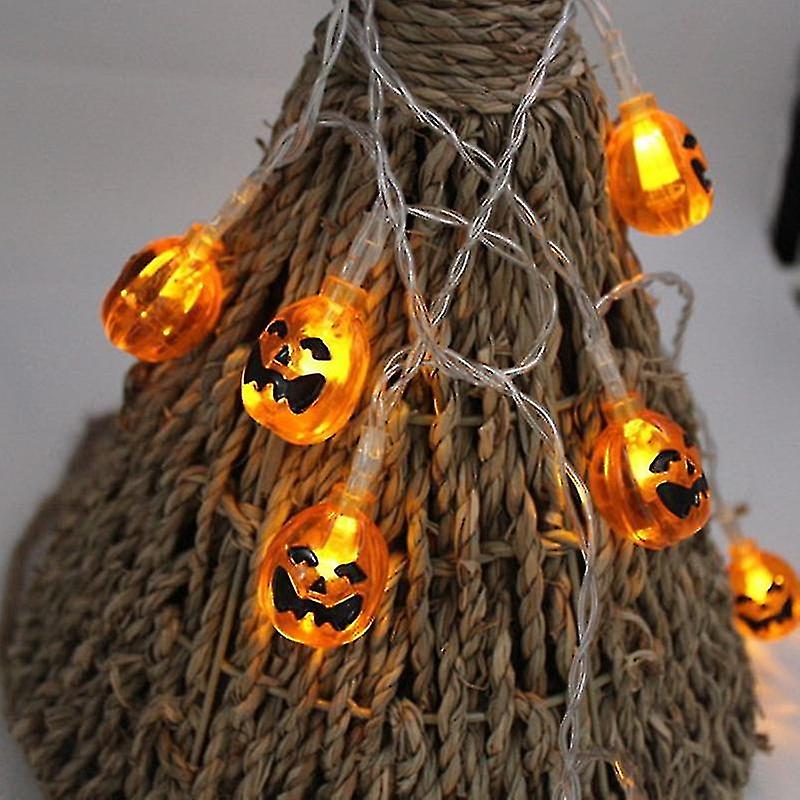 2023 Halloween String Lights Pumpkin Lights String Ghost Festival Decoration Lights 10ft 20led