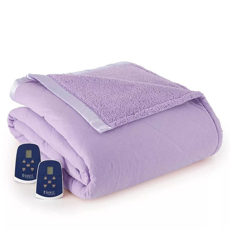 Micro Flannel? to Sherpa Heated Blanket