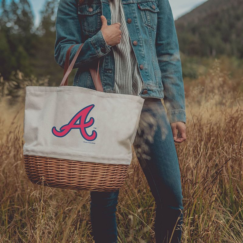 Picnic Time Atlanta Braves Promenade Picnic Basket Set