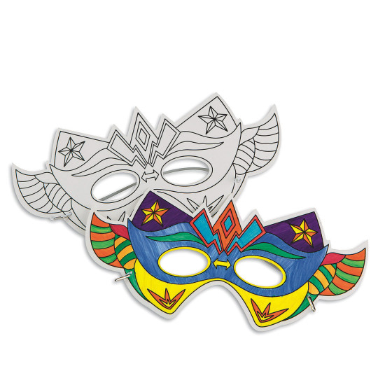 S S Worldwide Super Hero Half Masks