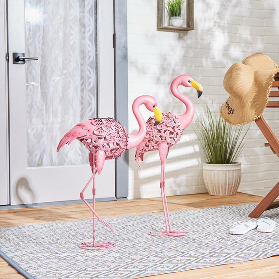 Accent Plus 10018932 Standing Tall Solar Flamingo ...