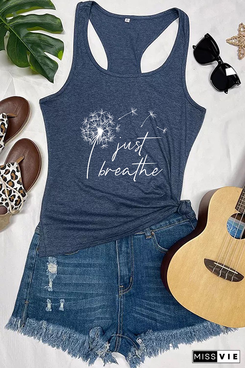 Just Breathe Dandelion, Momlife, Just Breathe, Inspirational Quotes, Mommy Quotes Tank Top Wholesale