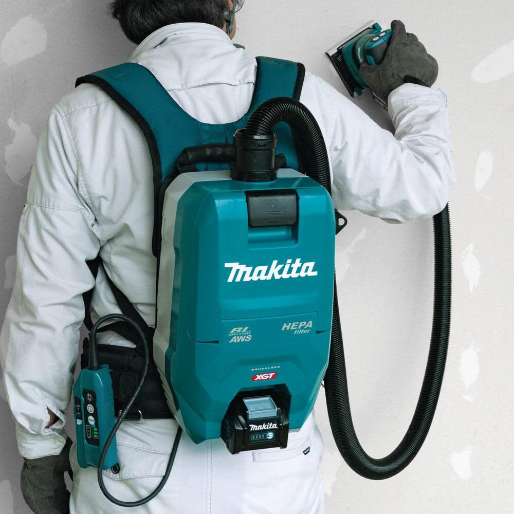 Makita 40V max XGT 1/2 Gallon HEPA Backpack Dry Dust Extractor Bare Tool GCV06Z from Makita