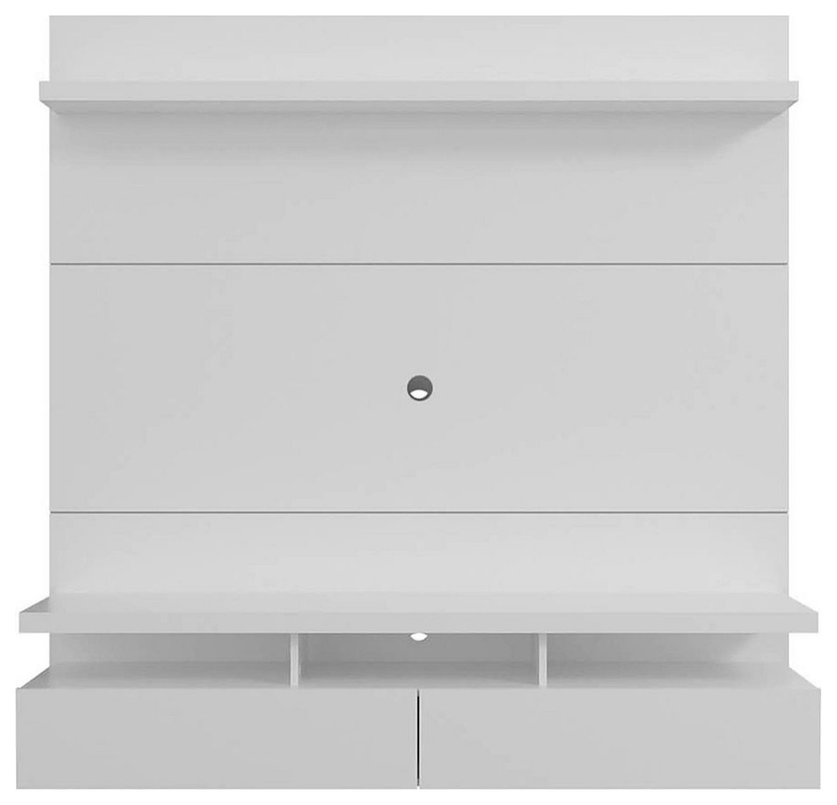 City 62.99 Floating Entertainment Center  White Gloss   Contemporary   Entertainment Centers And Tv Stands   by Kolibri Decor  Houzz