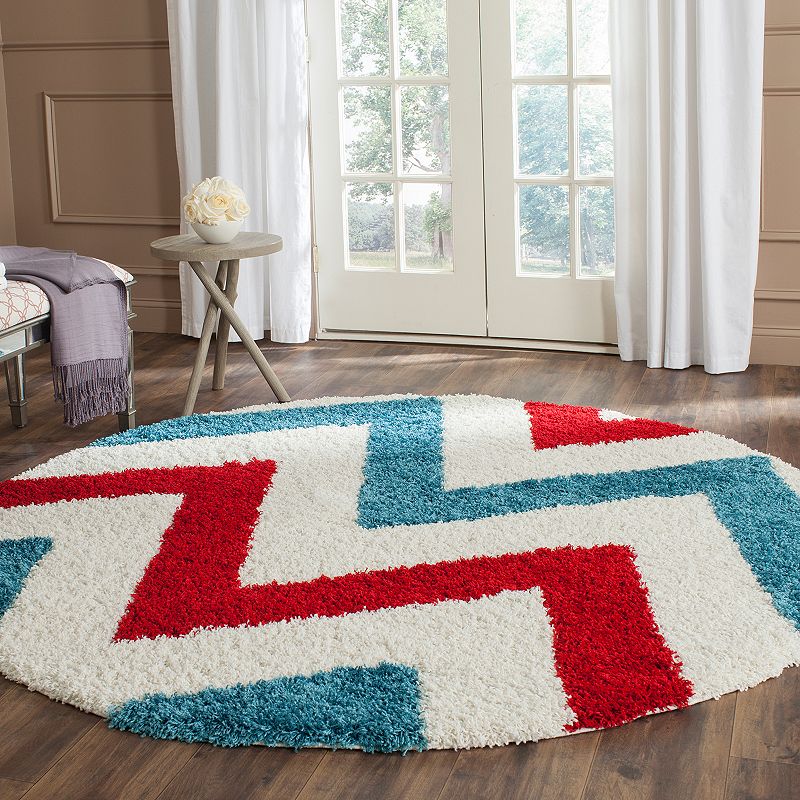 Safavieh Kids Chevron Stripe Shag Rug