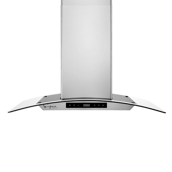 36 in. Kitchen 400 CFM Island Range Hood - Ducted Exhaust Kitchen Vent - 36