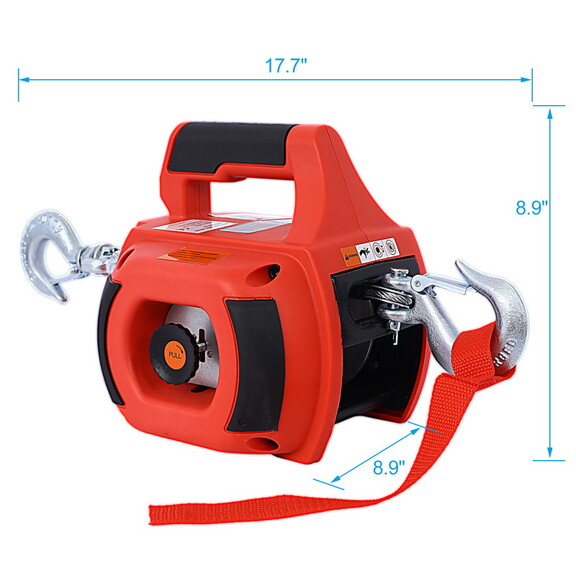 Drill Winch Hoist Portable Drill Winch of 750 LB C...