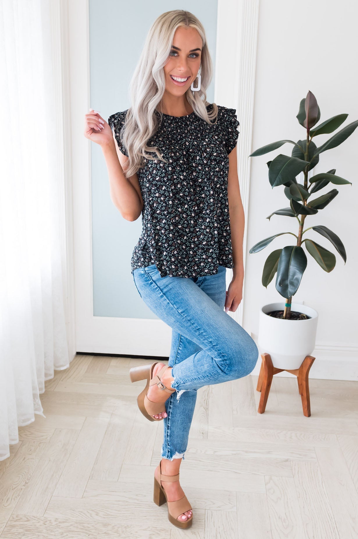 Floral Obsession Modest Top