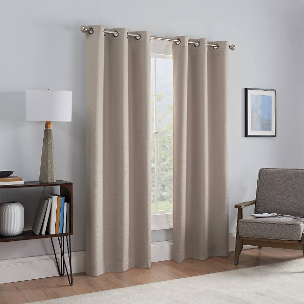 Set Of 2 Talisa Absolute Zero And Draft Blocker Blackout Curtain Panels Eclipse