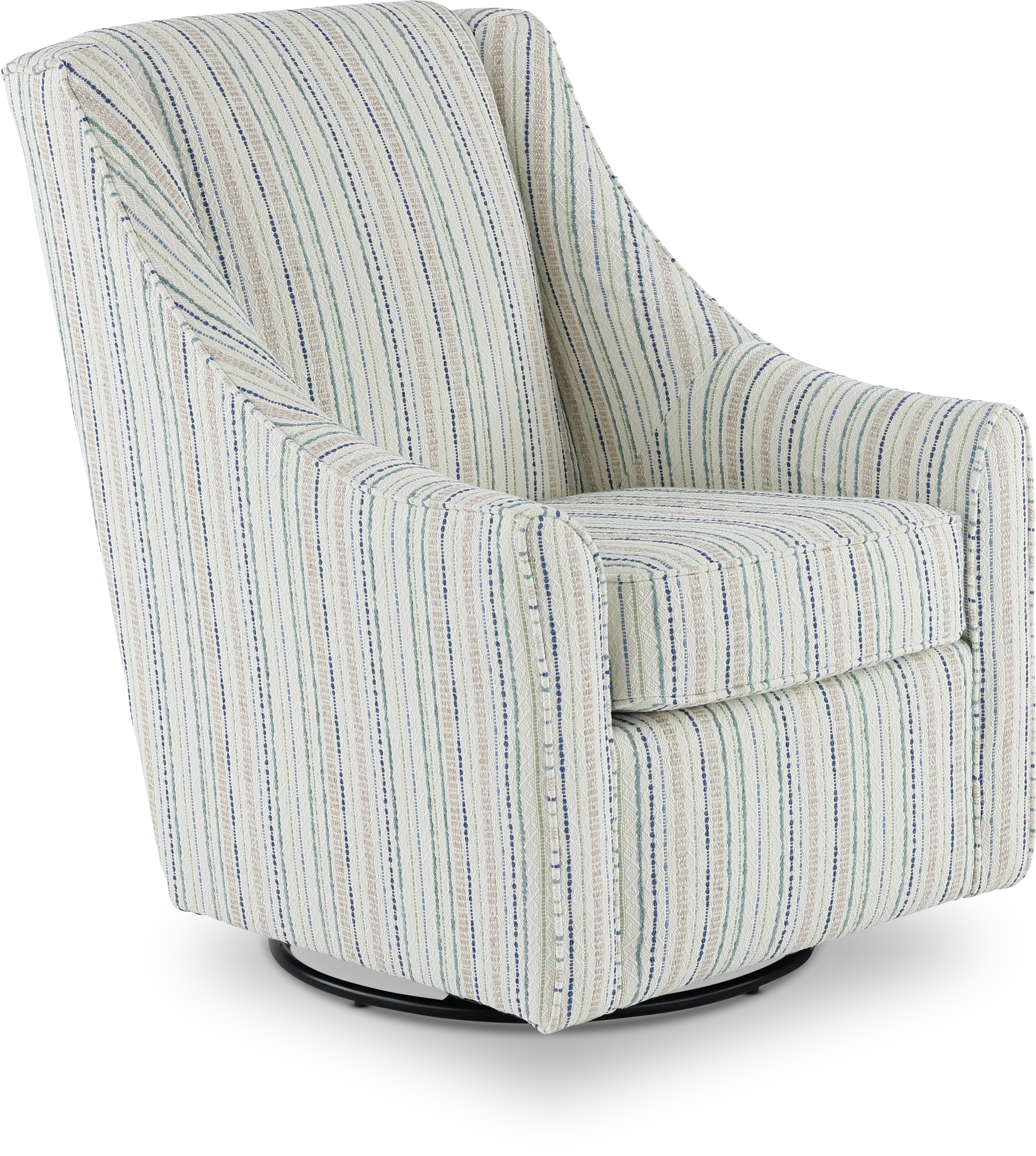 Belle Striped Swivel Chair