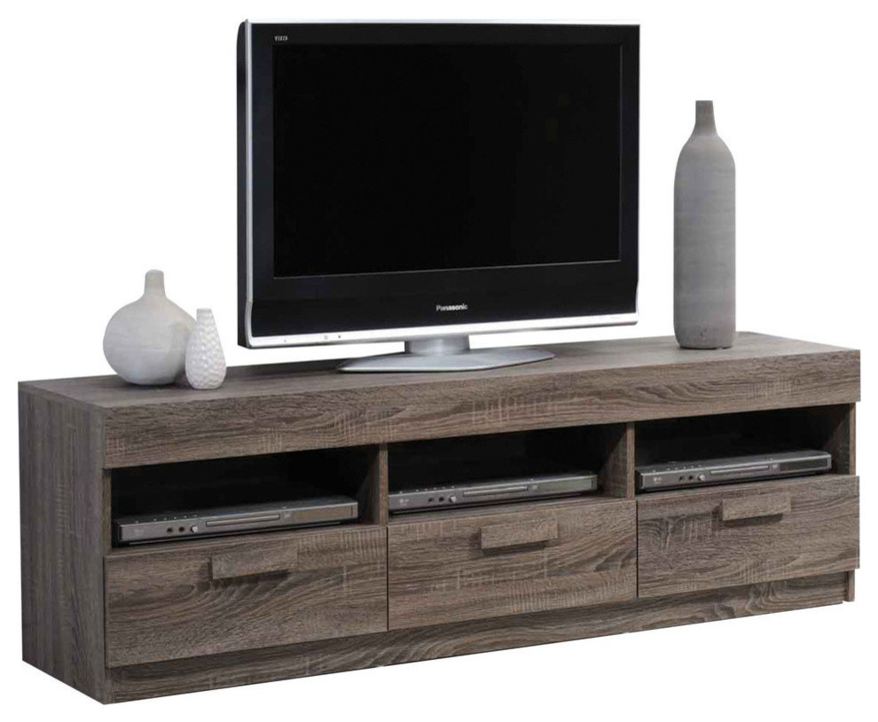 Alvin TV Stand  Rustic Oak   Transitional   Entertainment Centers And Tv Stands   by GwG Outlet  Houzz