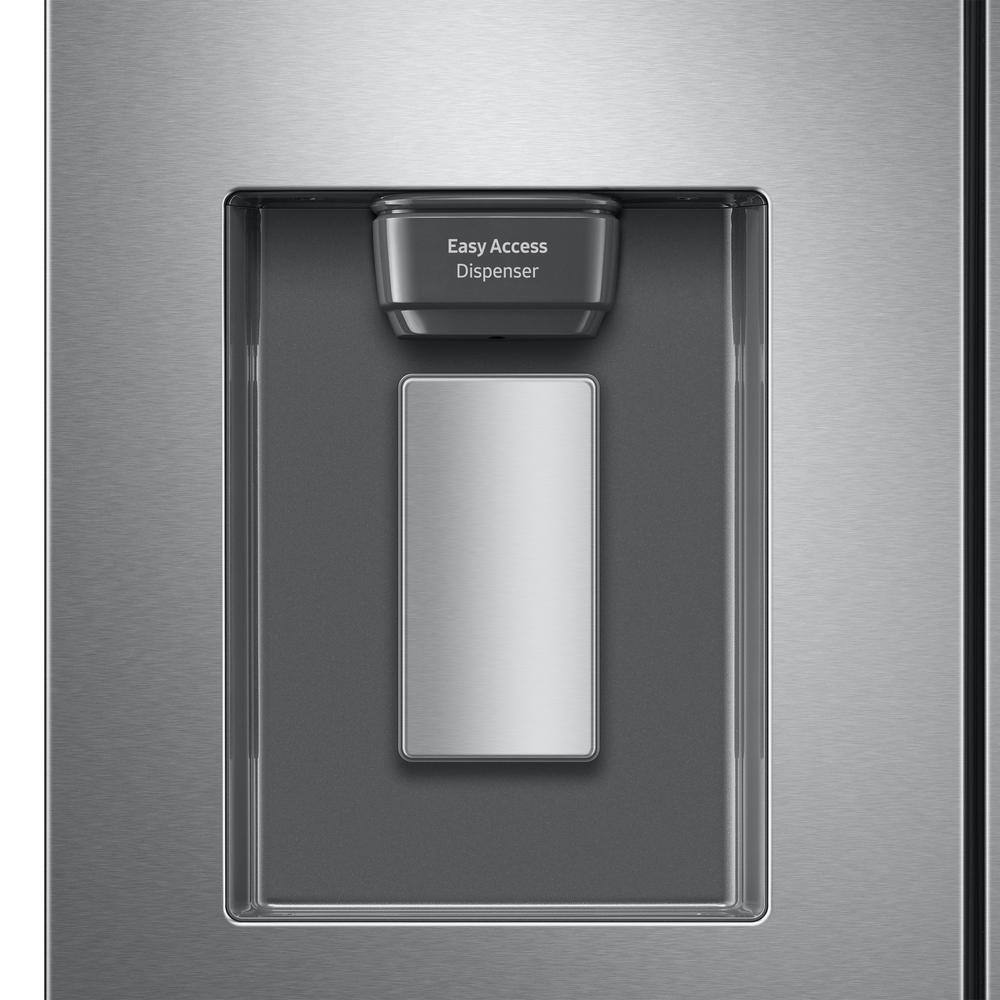  22 cu. ft. 3-Door French Door Smart Refrigerator with Water Dispenser in Fingerprint Resistant Stainless Steel RF22A4221SR