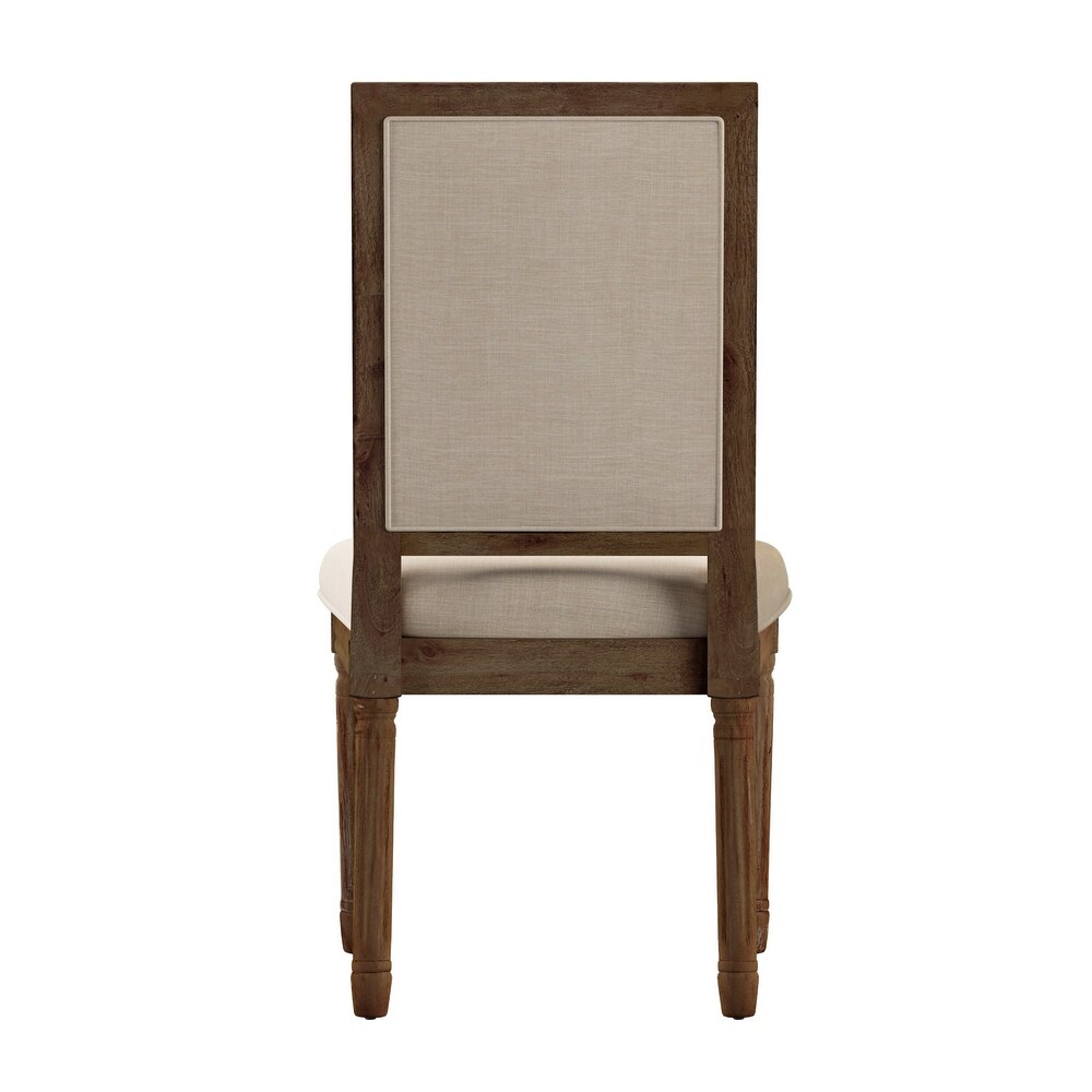 Deana Rectangular Linen Dining Chairs (Set of 2) by iNSPIRE Q Artisan