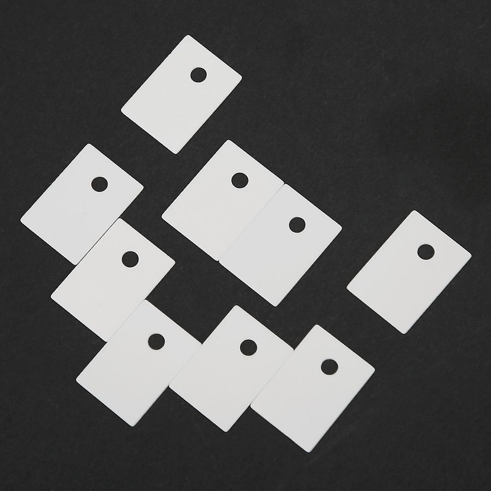 100pcs  To-220  Alumina Ceramic Insulating Sheet 3.2mm Hole Mos Transistor Igbt Cooling Pad