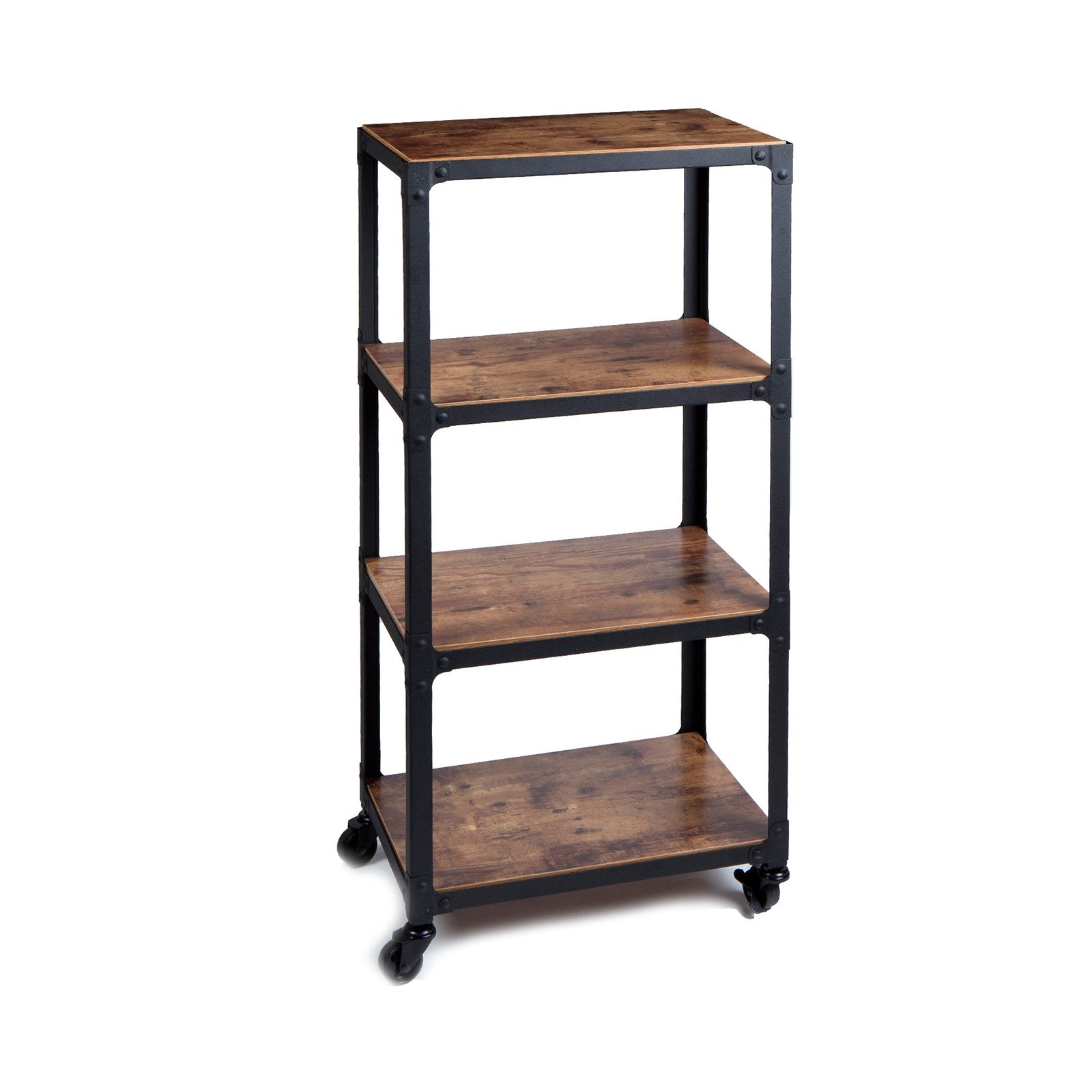 Mind Reader Charm 4 Shelf Mobile Kitchen Serving Cart