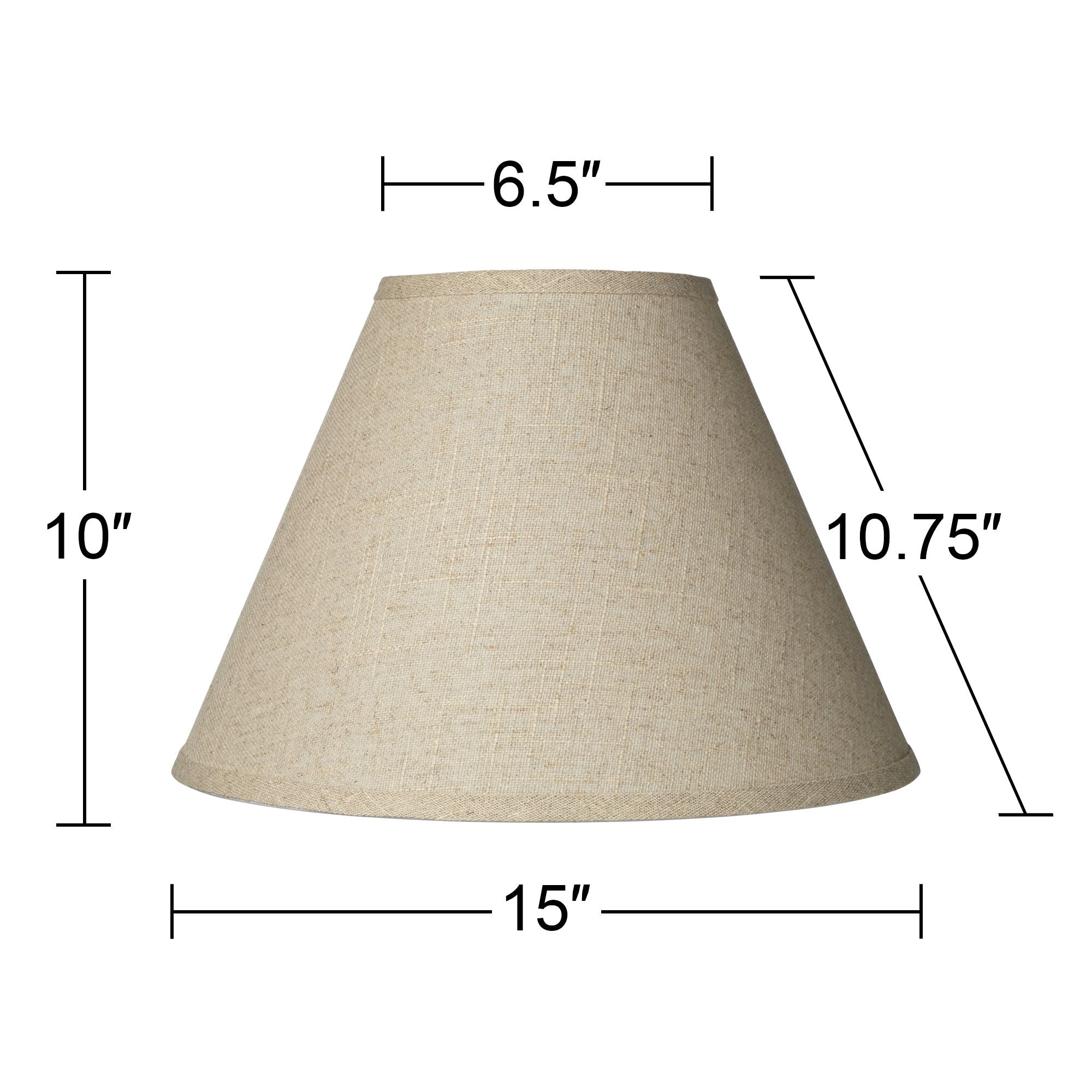 Brentwood Fine Burlap Medium Empire Lamp Shade 6.5