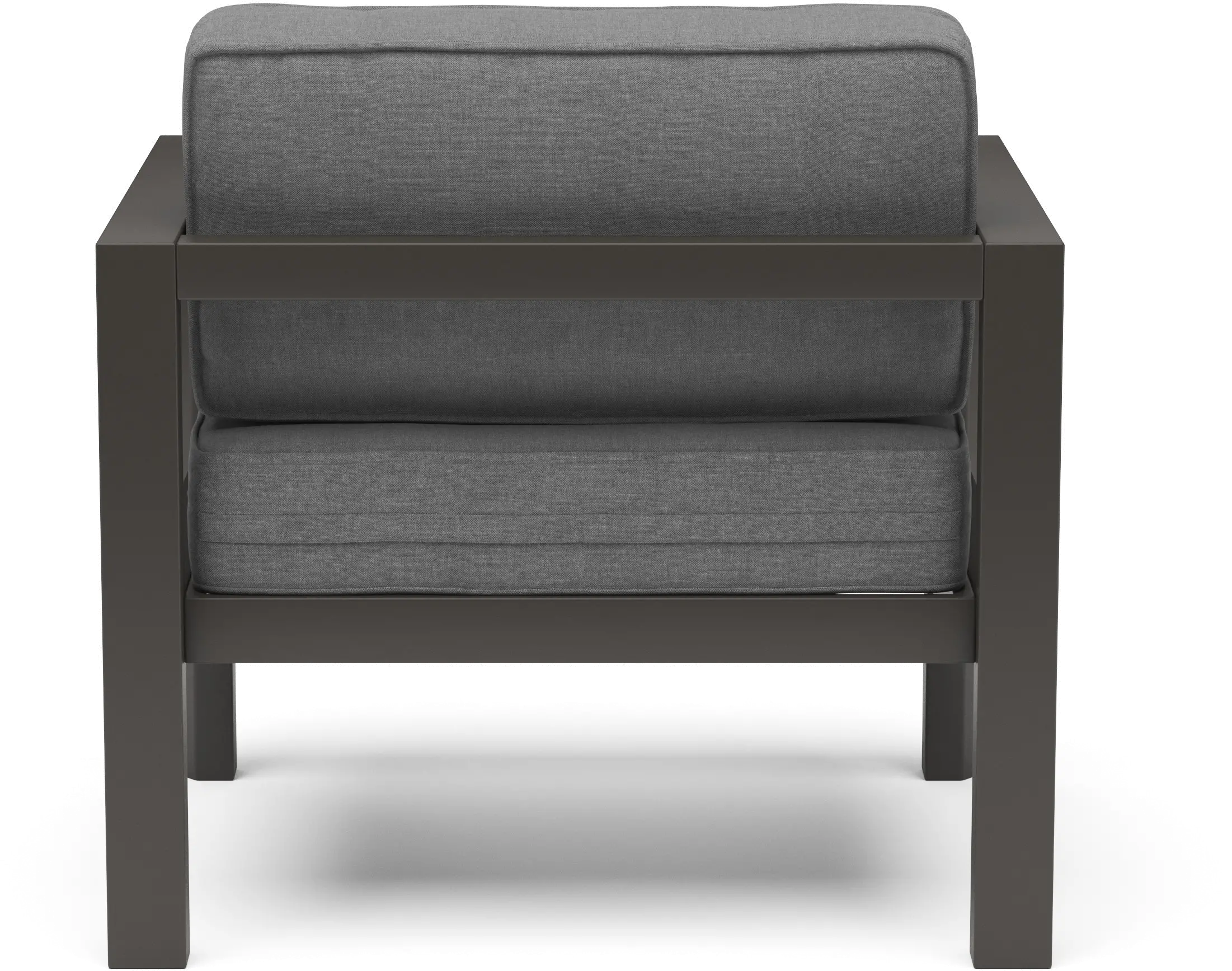 Grayton Gray Outdoor Aluminum Arm Chair