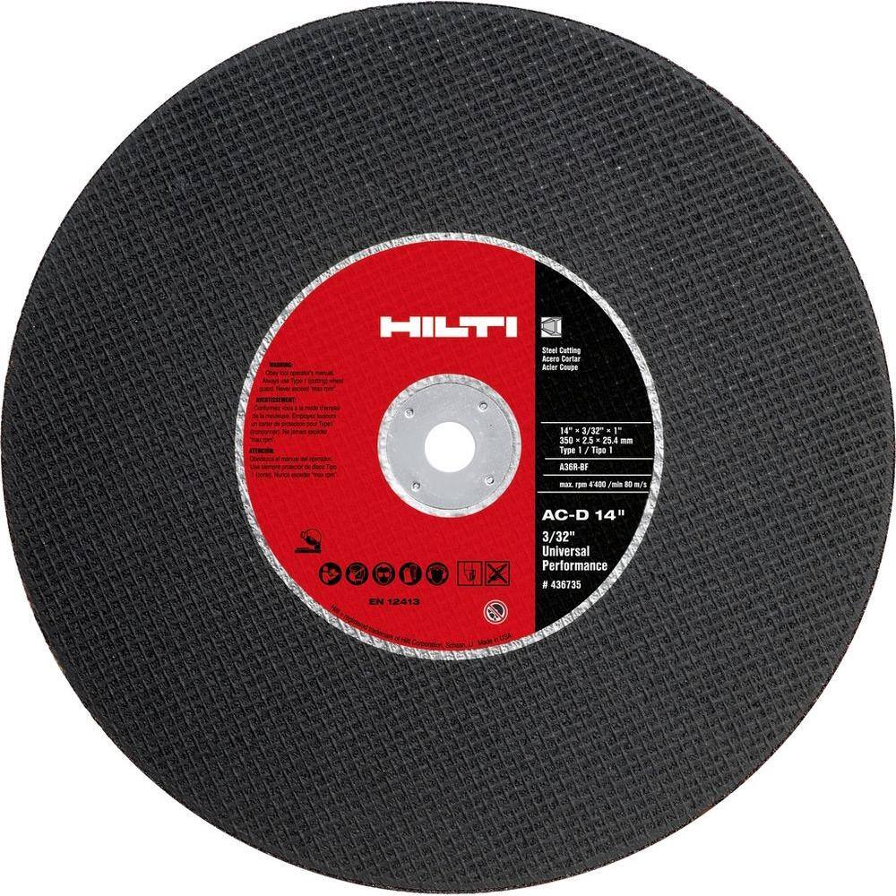 Hilti 14 in. x 532 in. x 20 mm Abrasive Blade Universal Ultimate Pack (10-Piece) 436724