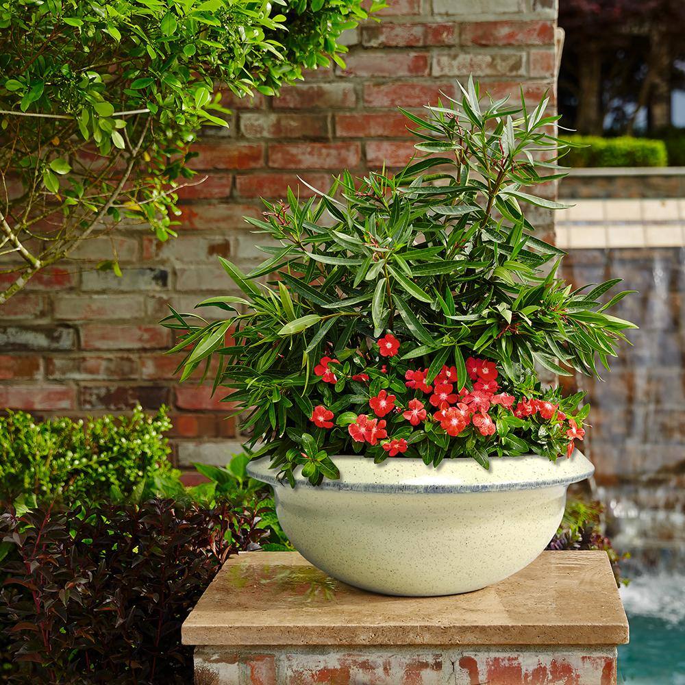 Southern Patio 15 in. Caylo Planter 19 in. Caylo Planter 16 in. Sydney Bowl Resin Composite Patio Pack (Pack of 3) HDP-046967PP