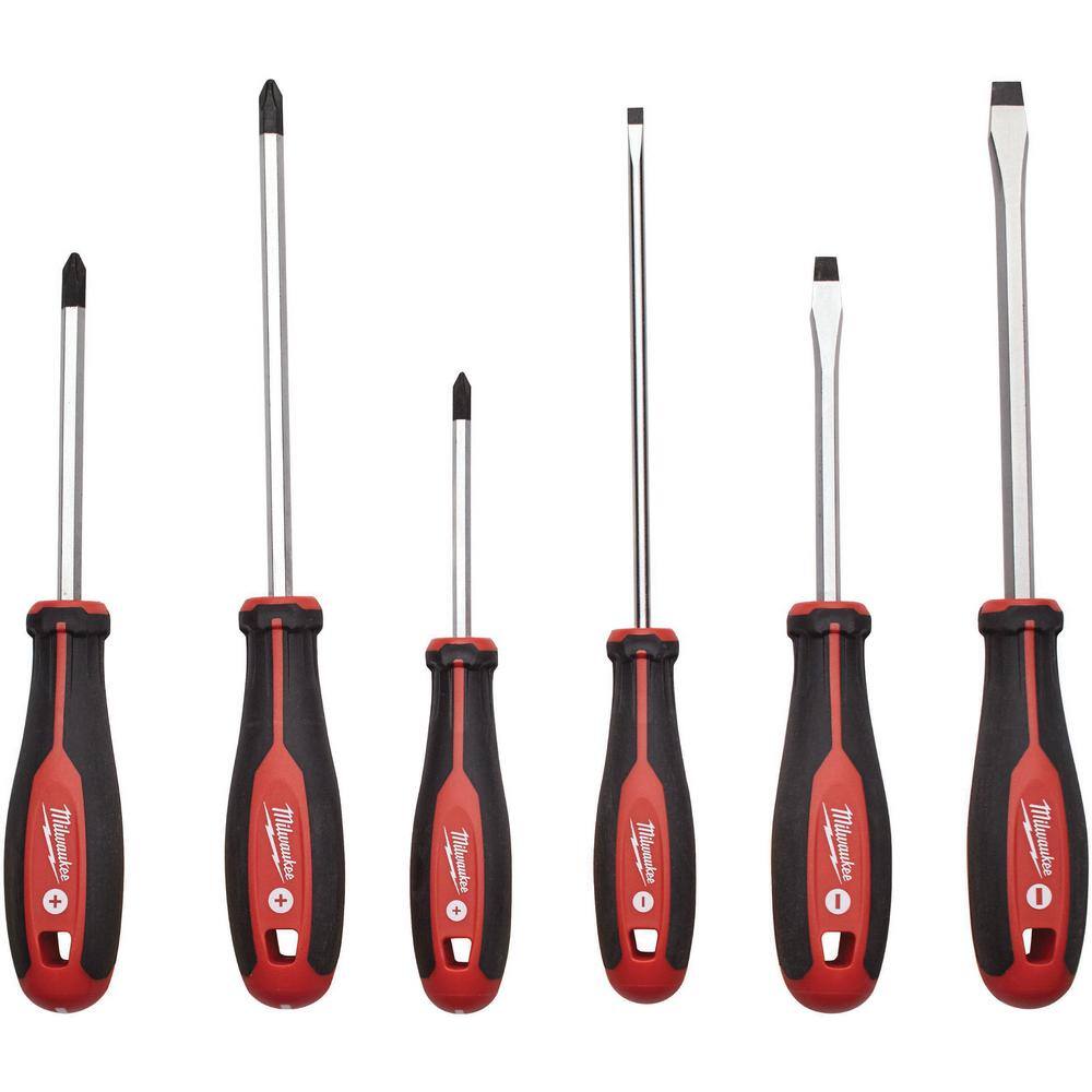 MW Screwdriver Set (6-Piece) W 25 ft. Compact Auto Lock Tape Measure 48-22-2706-48-22-6825