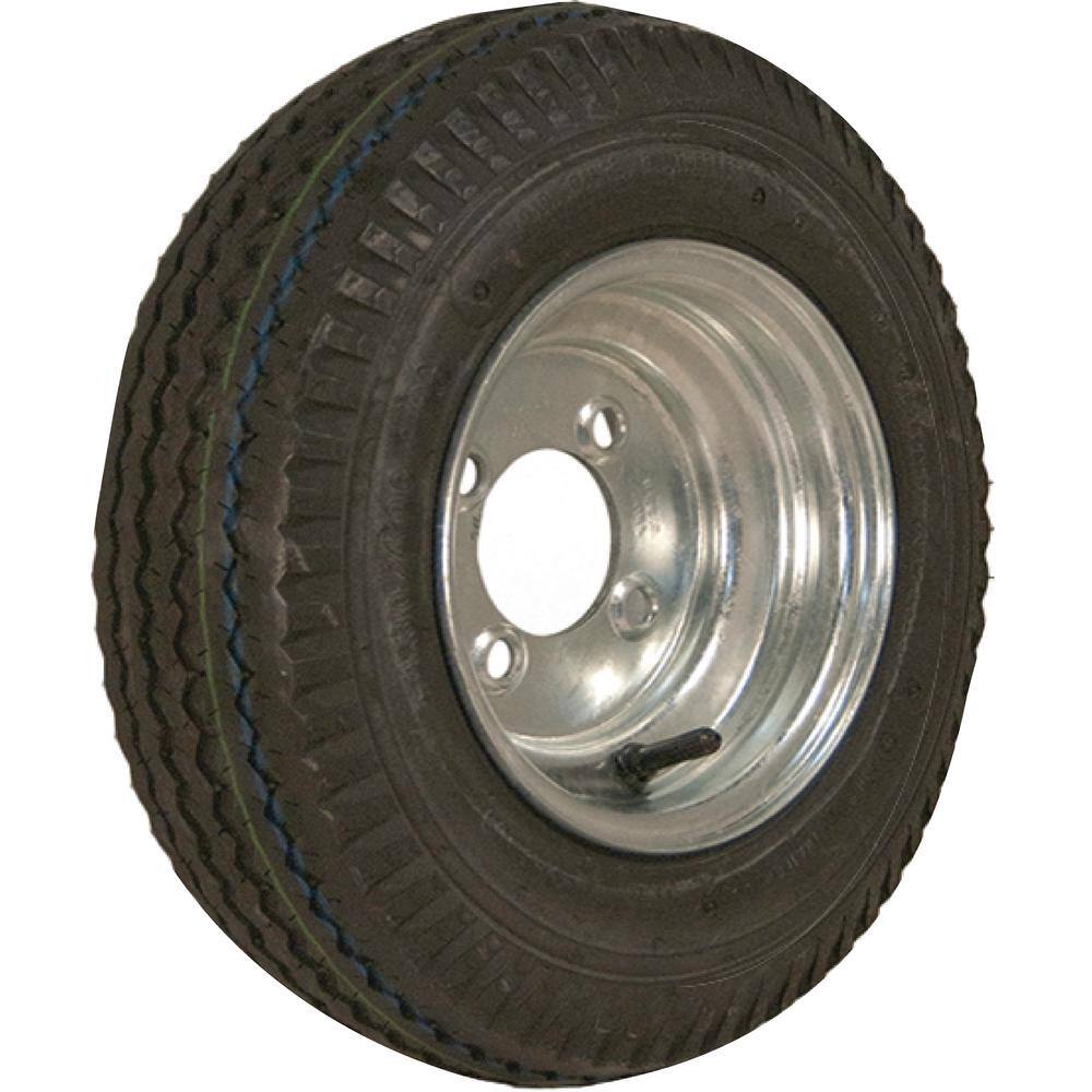 LOADSTAR 480-8 K371 590 lb. Load Capacity Galvanized 8 in. Bias Tire and Wheel Assembly 30010