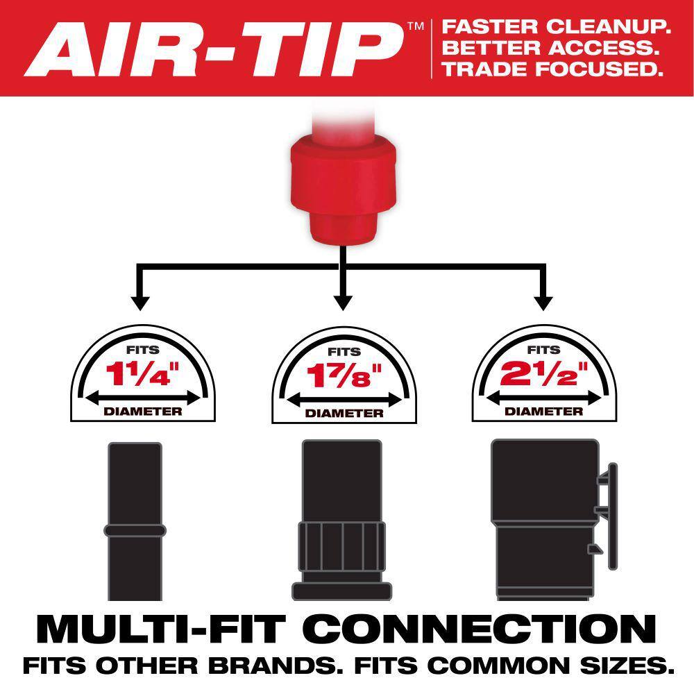 MW AIR-TIP 1-14 in. to 2-12 in. Non-Marring Crevice Tool Utility Nozzle and Brush Kit For WetDry Shop Vacuums (3-Piece) 49-90-2034-49-90-2021-49-90-2027