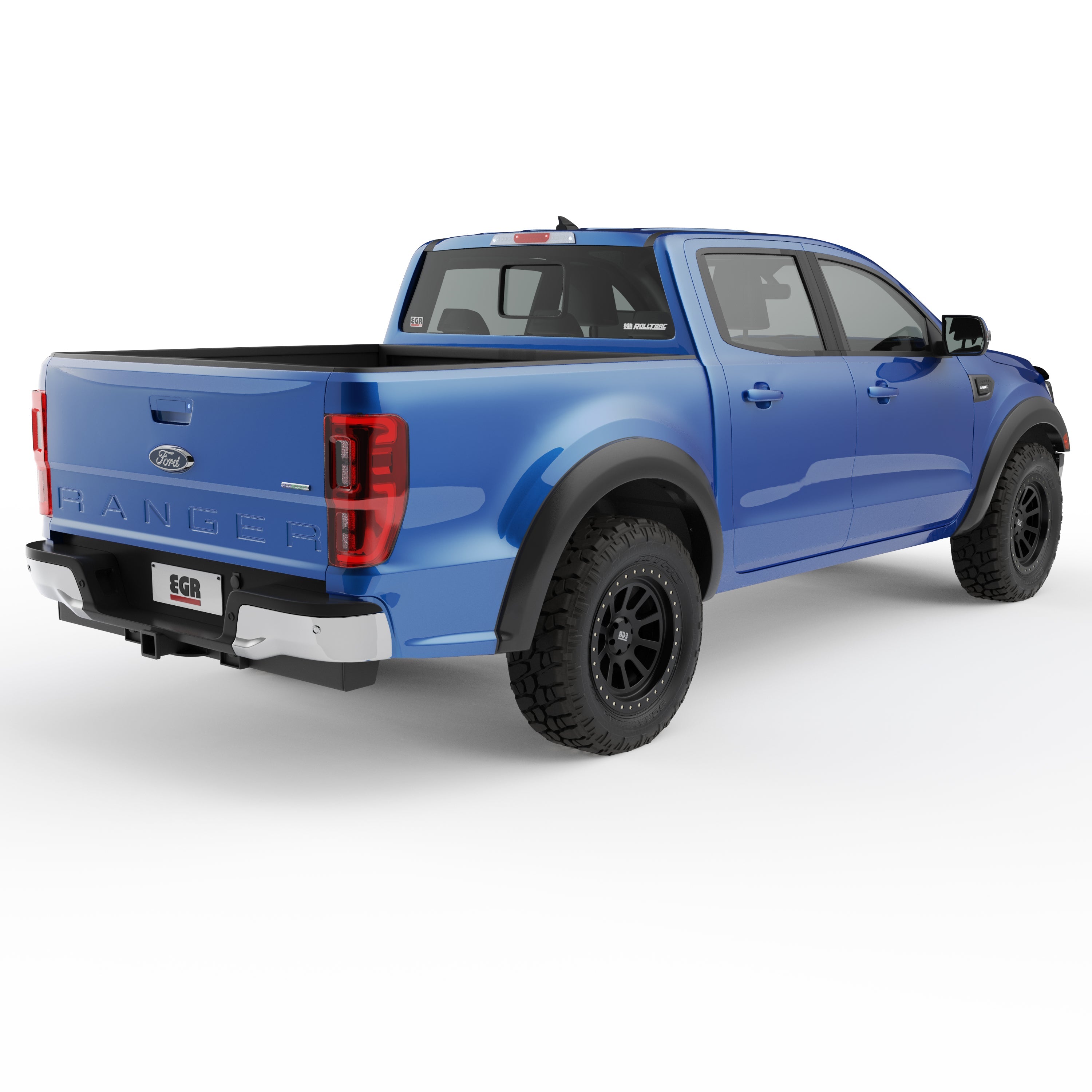 EGR 2019-2022 Fits Ford Ranger XL XLT Lariat Extended Cab Crew Cab Pickup 4 Door Set Of 4 Baseline Standard Style Fender Flares BLF2007