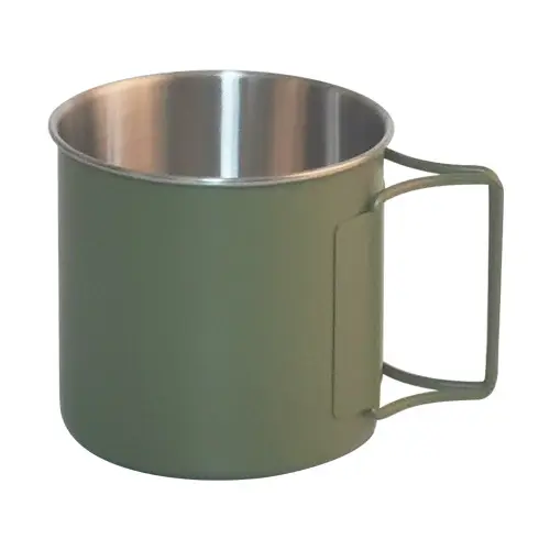 Customized Color full Out Door Mule Mug Portable Stainless Steel 304 Water Jug Camping Mule Mug with Folding Handle