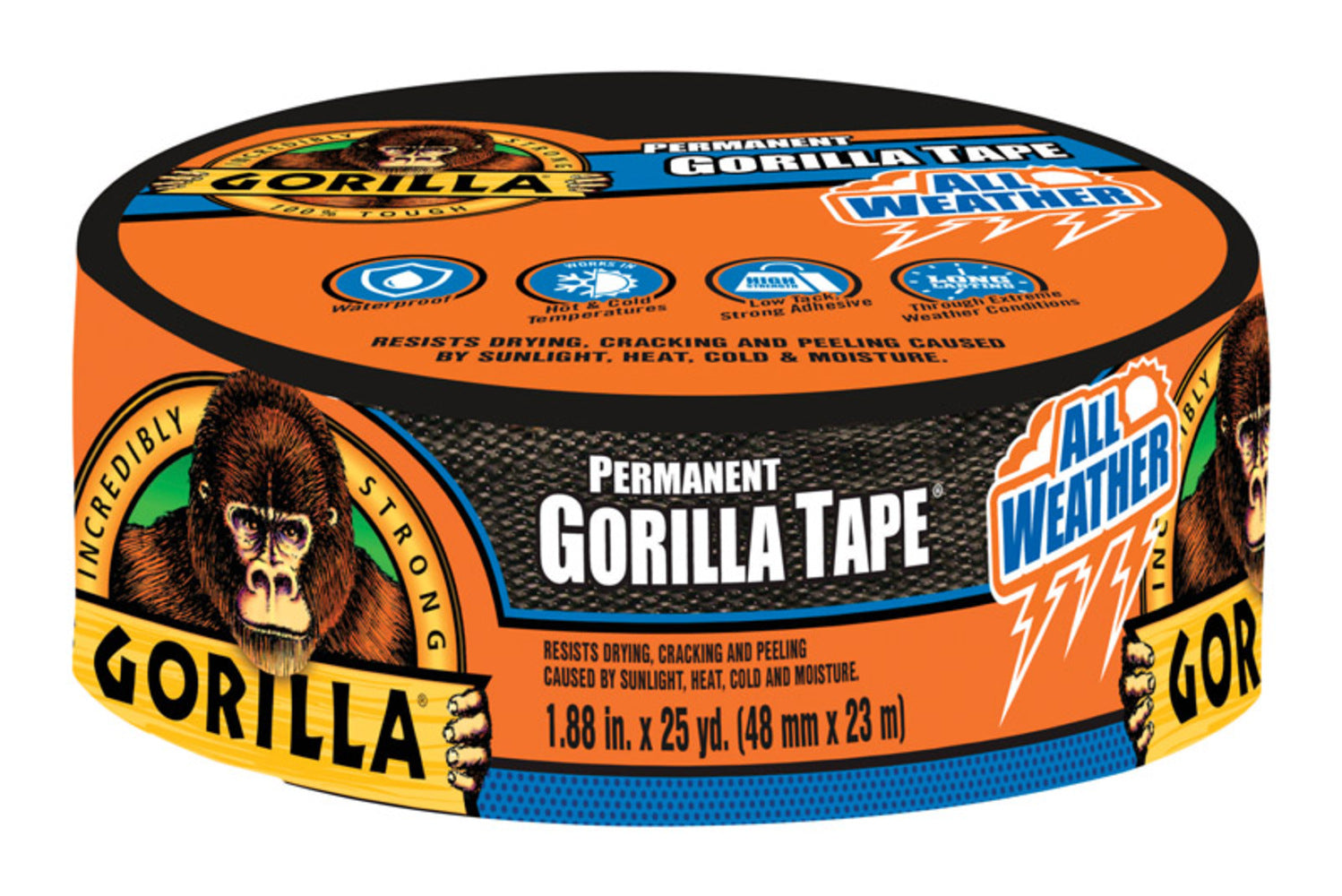 GORILLA TAPE BLACK 25YD